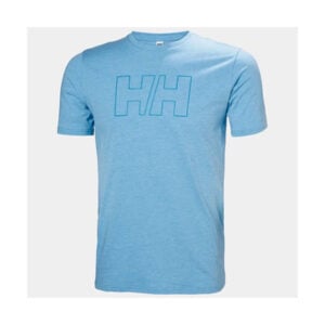 HH Majica TECH LOGO 645 Cyan, plava